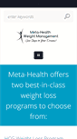Mobile Screenshot of meta-health.com